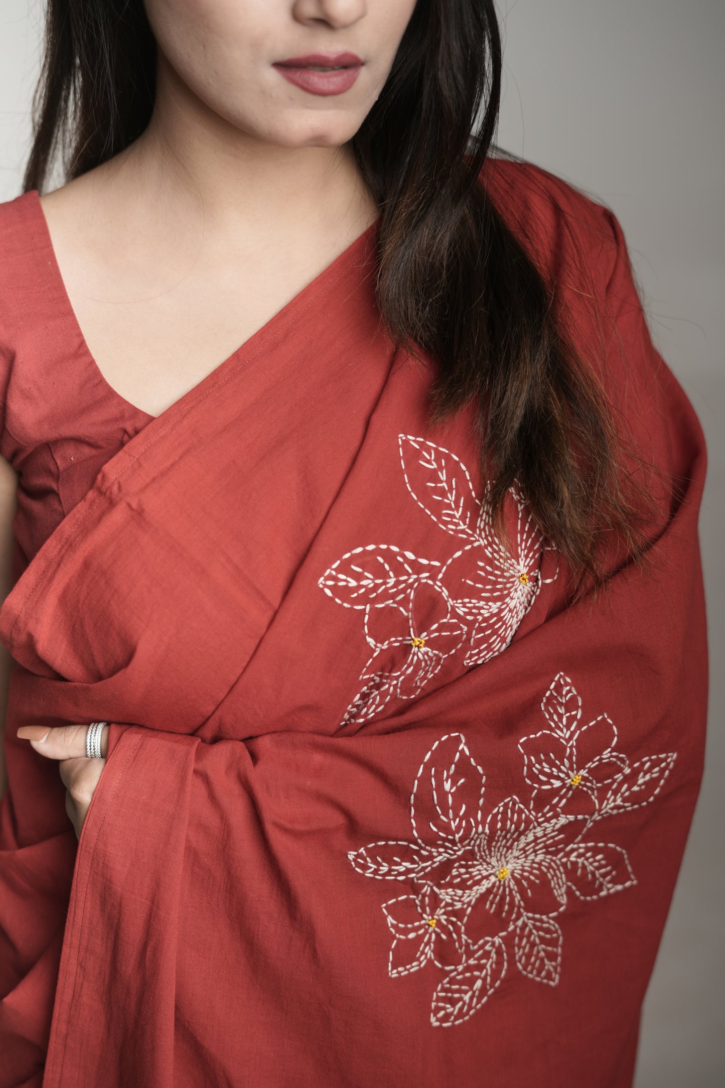 Champa Katha Work Saree