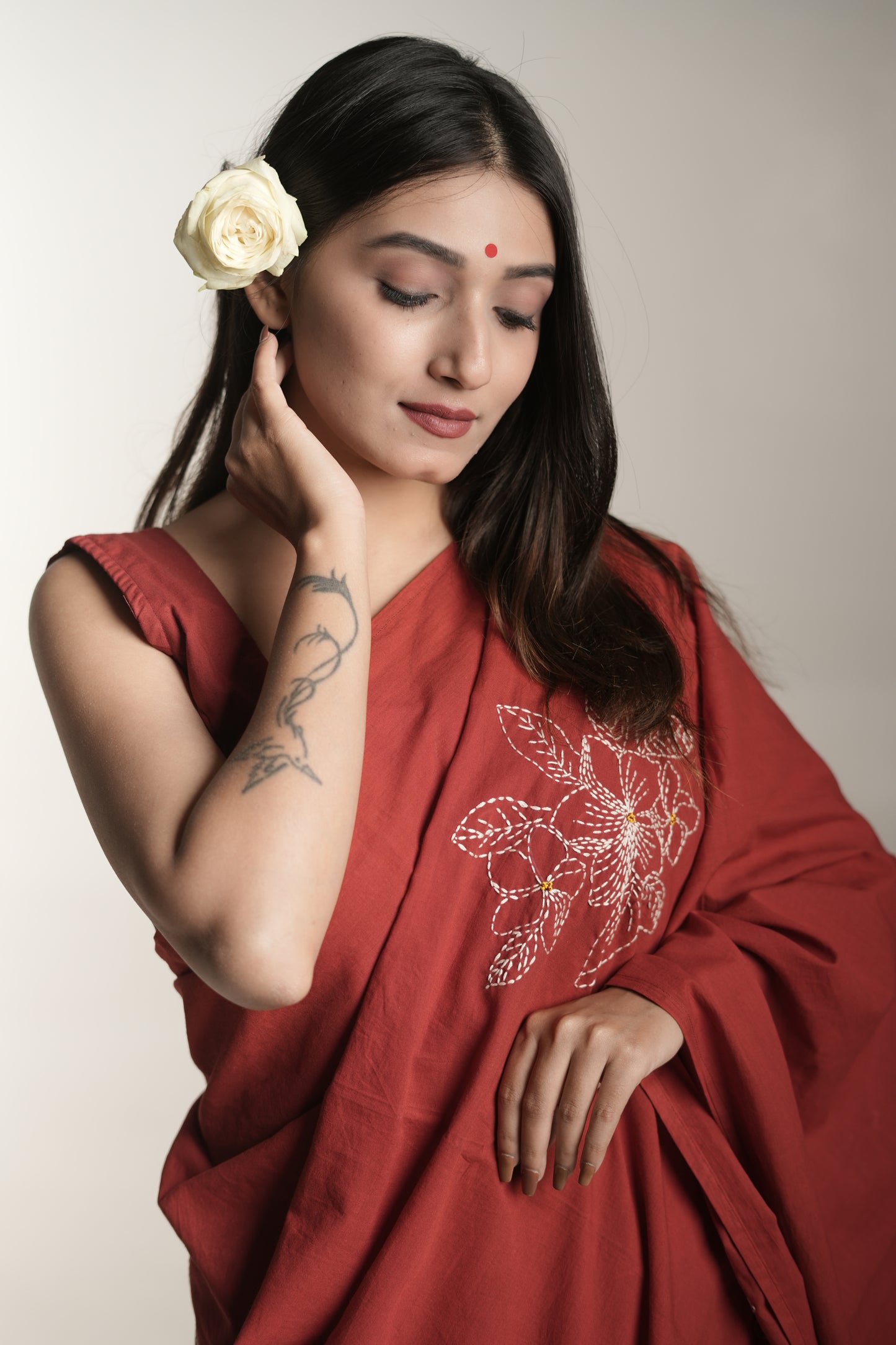 Champa Katha Work Saree