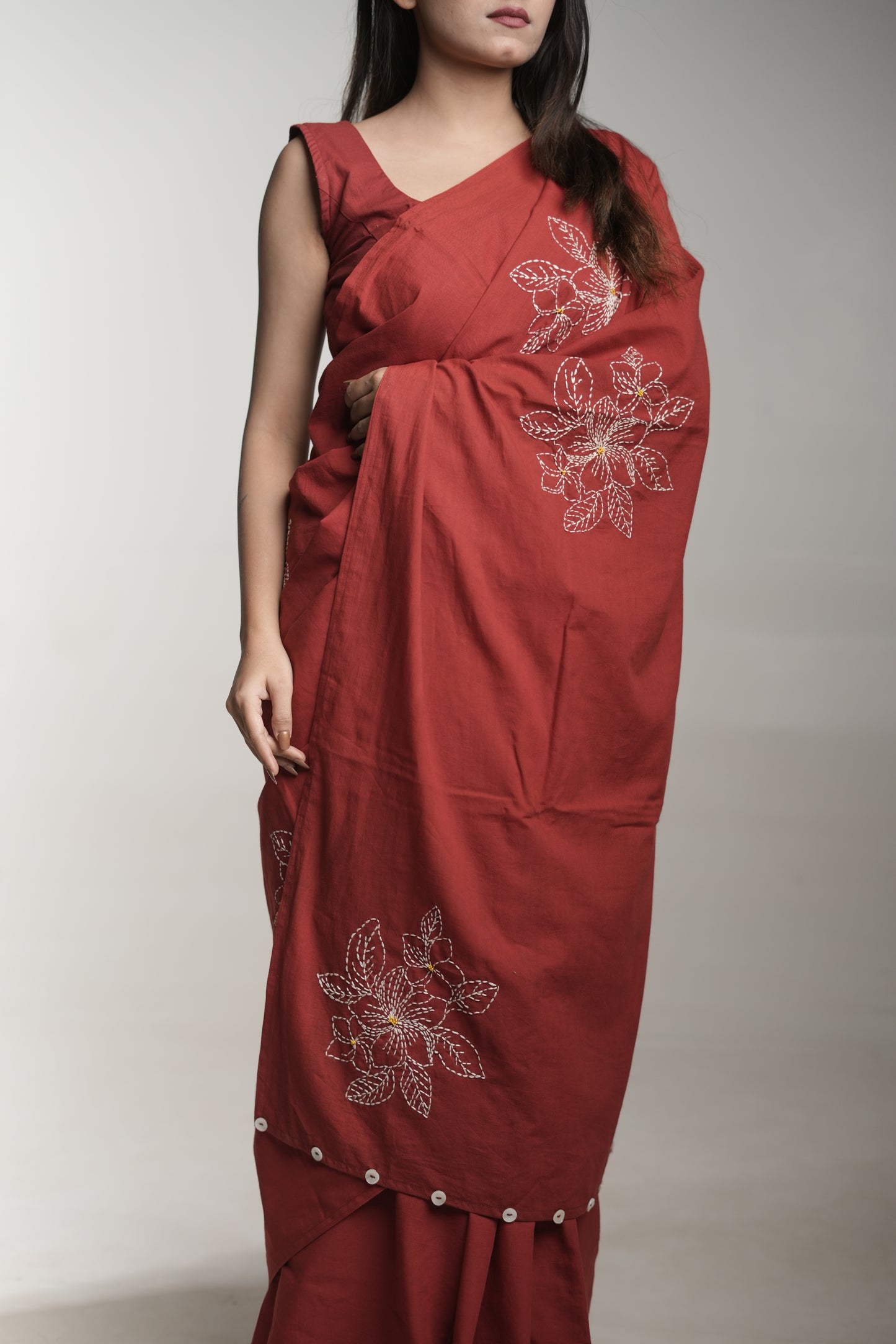 Champa Katha Work Saree