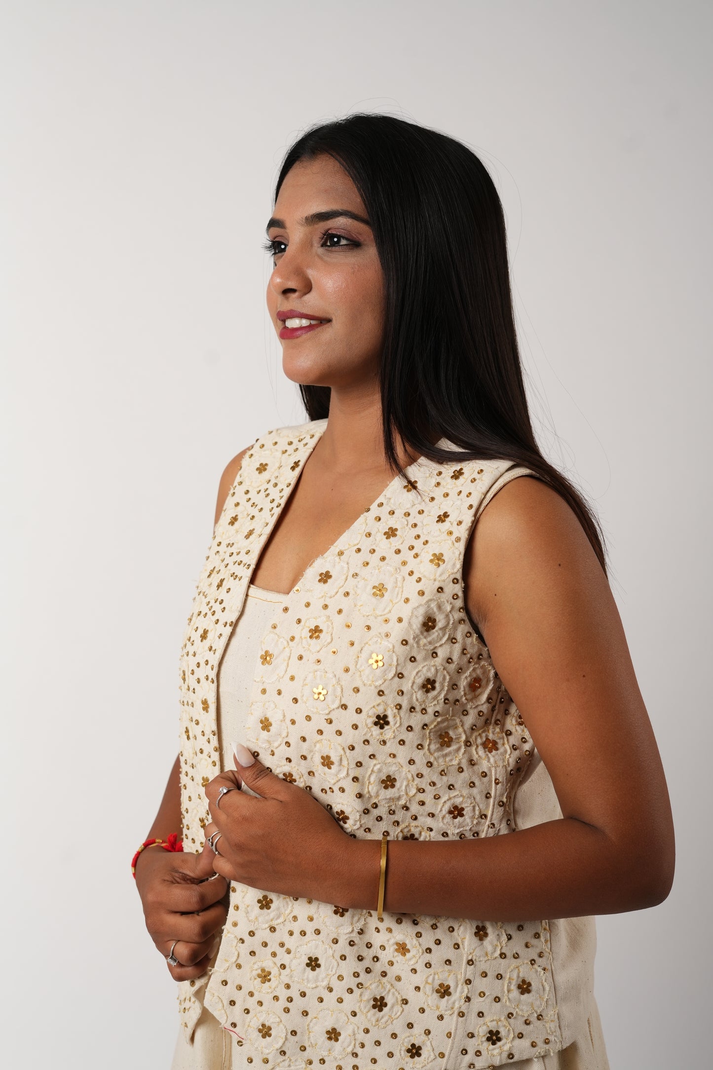 White Kala Cotton Pants