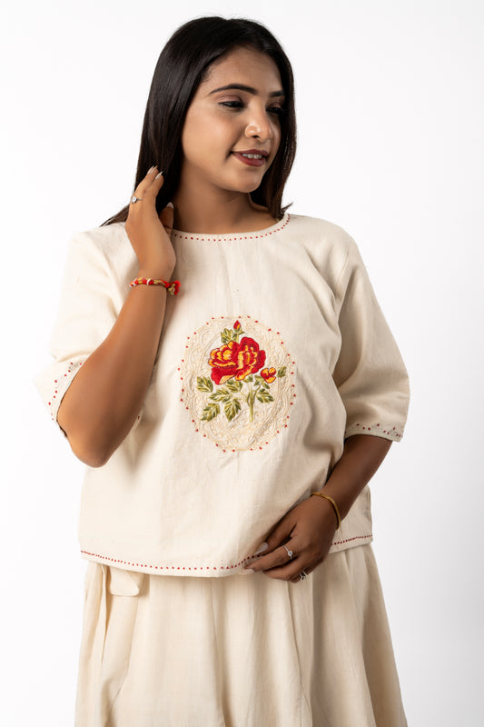 Whispered Rose Top